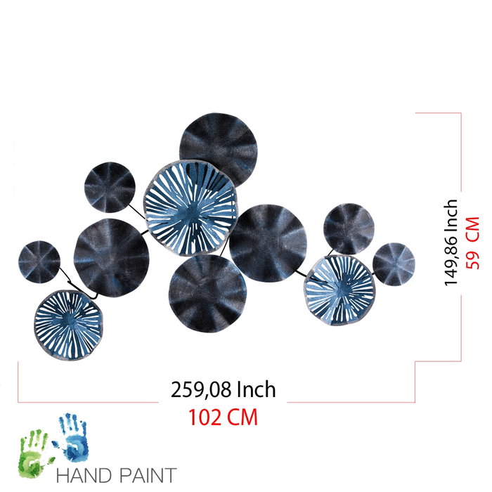 Wallity Hare Escultura de Pared Multicolor en Metal